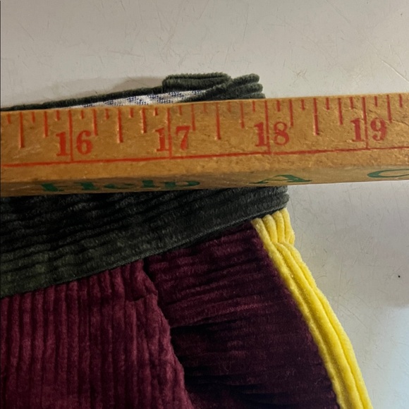 Brooks Brothers Color Block Pants. Navy, Green, Burgundy and Yellow - Picture 8 of 9